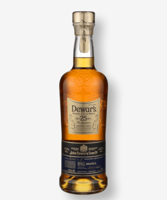 DEWAR'S 25 YEARS THE SIGNATURE DOUBLE AGED
