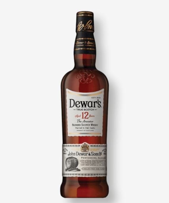 DEWAR'S 12 YEARS OLD BLENDED SCOTCH DOUBLE AGED