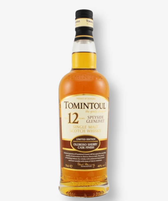 TOMINTOUL 12 YEARS OLD OLOROSO SHERRY CASK