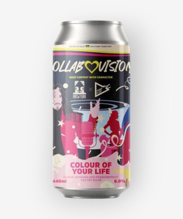 BREW YORK X FUNKY FLUID COLLAB VISSION COLOUR OF YOUR LIFE