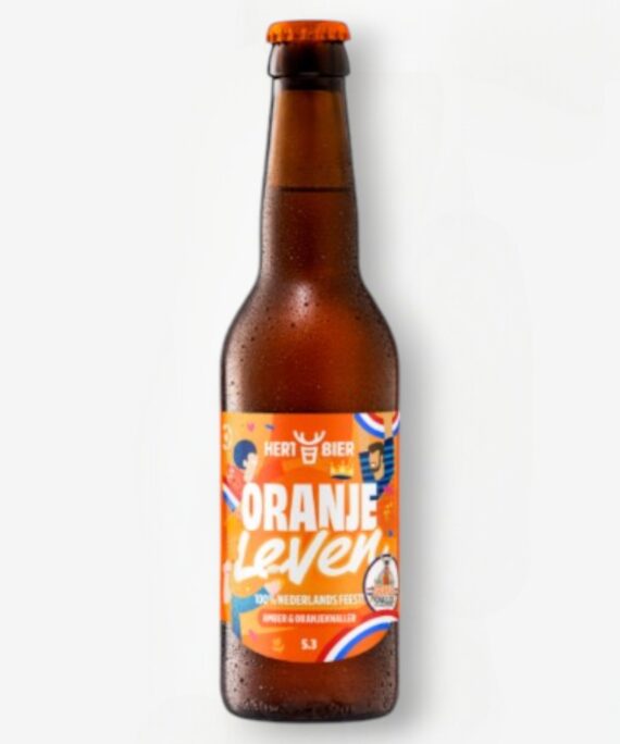 HERT BIER ORANJE LEVEN 33CL