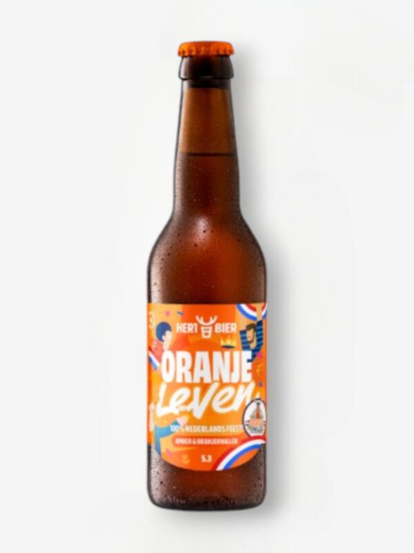 HERT BIER ORANJE LEVEN 33CL