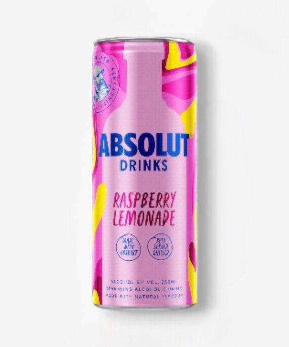 ABSOLUT RASBERRY LEMONADE BLIK