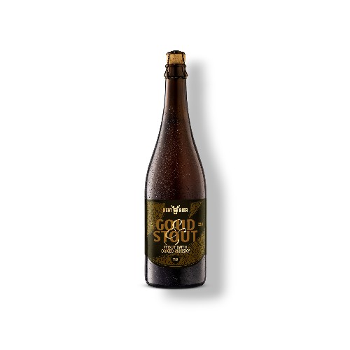 HERT BIER GOUD EN STOUT 75 CL