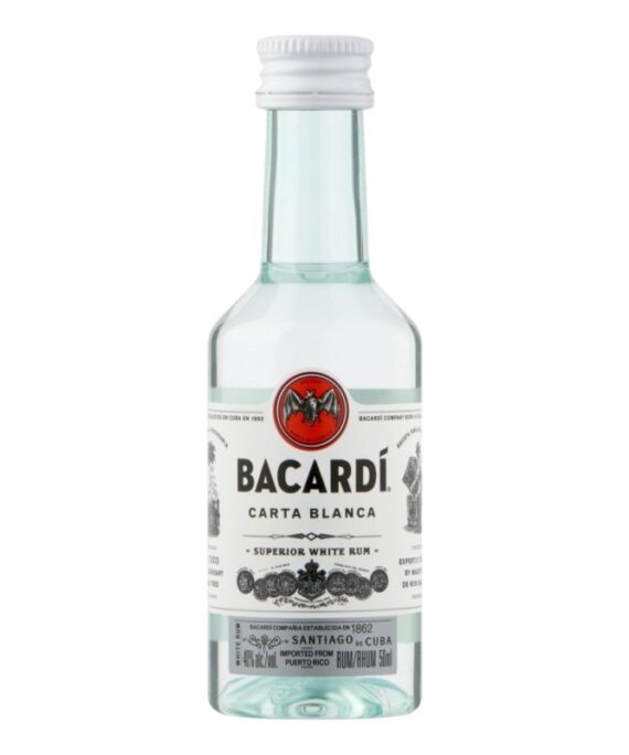 BACARDI Carta Blanca miniatuur 5cl