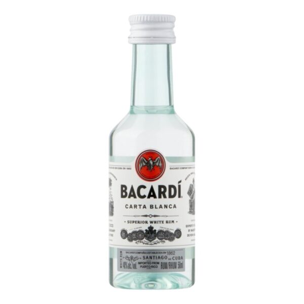 BACARDI Carta Blanca miniatuur 5cl