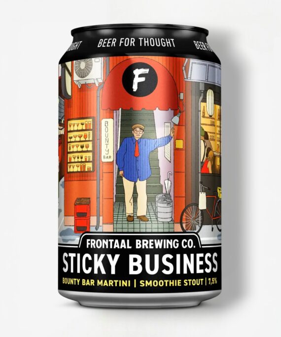 FRONTAAL STICKY BUSINESS BOUNTY BAR MARTINI 33CL