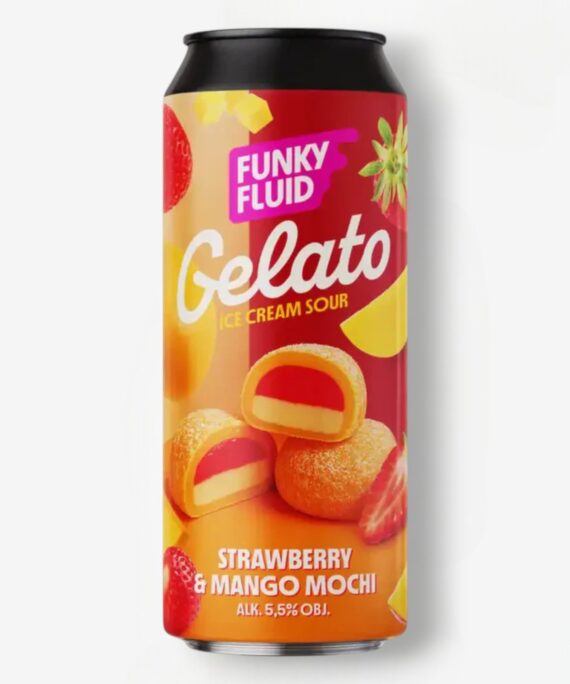FUNKY FLUID GELATO STRAWBERRY & MANGO MOCHI 50CL